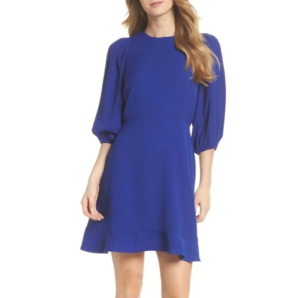 Chelsea28 Blouson Sleeve Fit & Flare Dress sz Lg